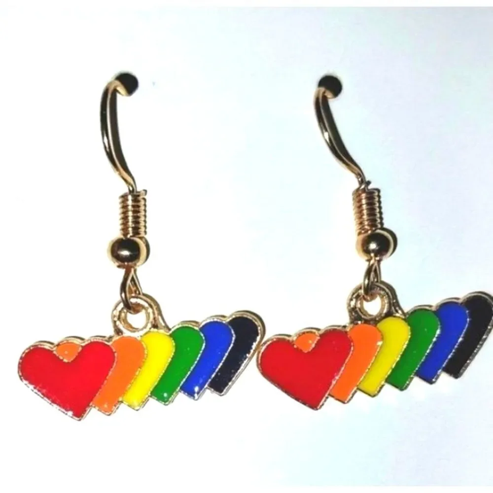 Hand crafted Small Rainbow Earrings For Ladies and Kids